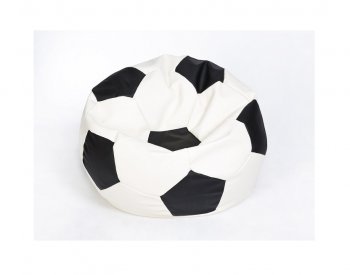 Кресло-мешок Мяч малый бело-черное в Югорске - yugorsk.mebel-74.com | фото