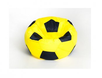 Кресло-мешок Мяч малый желто-черное в Югорске - yugorsk.mebel-74.com | фото