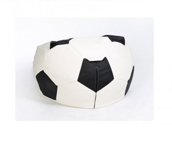 Кресло-мешок Мяч малый бело-черное в Югорске - yugorsk.mebel-74.com | фото