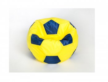 Кресло-мешок Мяч малый желто-синее в Югорске - yugorsk.mebel-74.com | фото