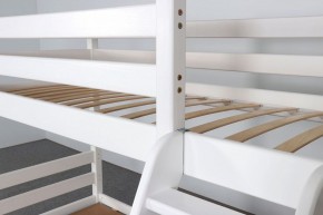 АДЕЛЬ Кровать двухъярусная с наклонной лестницей (белый) в Югорске - yugorsk.mebel-74.com | фото