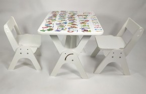Детский растущий стол-парта и два стула Я САМ "Умка-Дуо" (Алфавит) в Югорске - yugorsk.mebel-74.com | фото