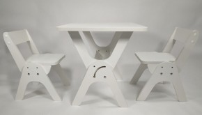 Детский растущий стол-парта и два стула Я САМ "Умка-Дуо" (Белый) в Югорске - yugorsk.mebel-74.com | фото