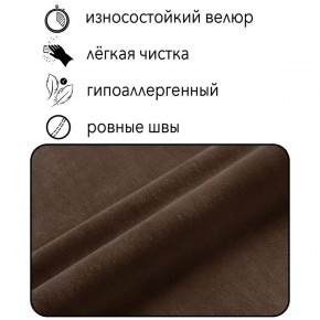 Диван Граф Д6-ВК (велюр коричневый) 1750 в Югорске - yugorsk.mebel-74.com | фото