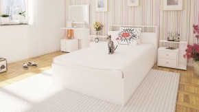 Камелия Кровать 1200, цвет белый, ШхГхВ 123,5х217х78,2 см., сп.м. 1200х2000 мм., без матраса, основание есть в Югорске - yugorsk.mebel-74.com | фото