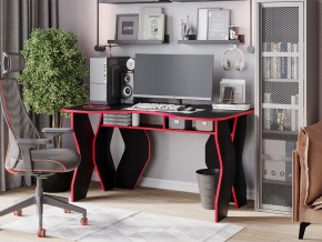Компьютерный стол КЛ №9.0 (Черный/Красный) в Югорске - yugorsk.mebel-74.com | фото