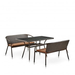 Комплект мебели из иск. ротанга T286A/S139A-W53 Brown в Югорске - yugorsk.mebel-74.com | фото