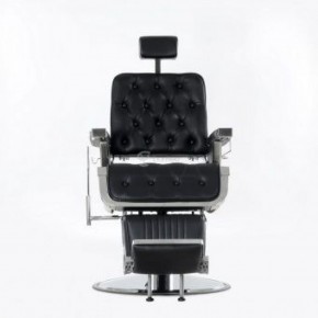 Кресло для барбершопа Barneo 31836E откидная спинка черное в Югорске - yugorsk.mebel-74.com | фото