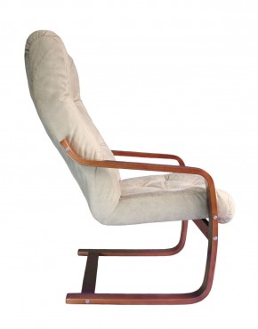 Кресло для отдыха (пружинка) Магнат 102-З-КР замша КРЕМ в Югорске - yugorsk.mebel-74.com | фото