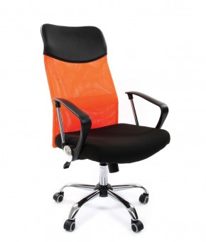 Кресло для руководителя CHAIRMAN 610 N (15-21 черный/сетка оранжевый) в Югорске - yugorsk.mebel-74.com | фото