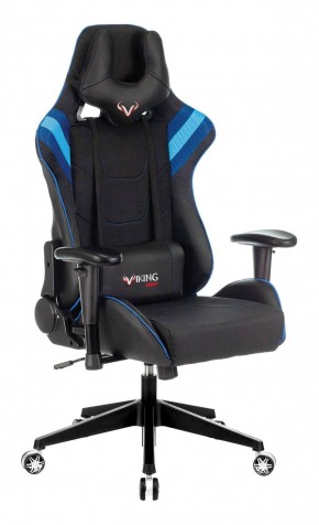Кресло игровое Бюрократ VIKING 4 AERO BLUE черный/синий в Югорске - yugorsk.mebel-74.com | фото