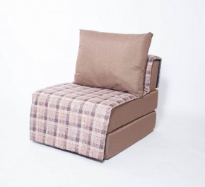 Кресло-кровать бескаркасное Харви (коричневый-квадро беж) в Югорске - yugorsk.mebel-74.com | фото