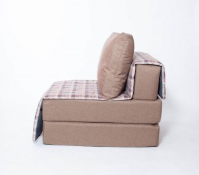 Кресло-кровать бескаркасное Харви (коричневый-квадро беж) в Югорске - yugorsk.mebel-74.com | фото