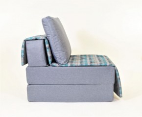 Кресло-кровать бескаркасное Харви (серый-квадро азур) в Югорске - yugorsk.mebel-74.com | фото