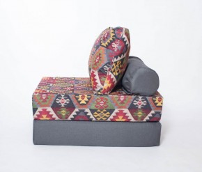 Кресло-кровать-пуф бескаркасное Прайм (мехико серый-графит) в Югорске - yugorsk.mebel-74.com | фото