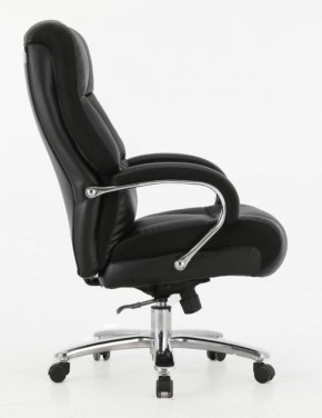 Кресло офисное BRABIX PREMIUM "Bomer HD-007" (рециклированная кожа, хром, черное) 531939 в Югорске - yugorsk.mebel-74.com | фото