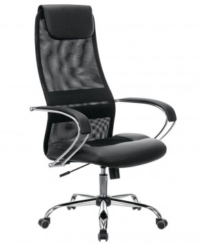Кресло офисное BRABIX PREMIUM "Stalker EX-608 CH" (хром, ткань-сетка/кожзам, черное) 532091 в Югорске - yugorsk.mebel-74.com | фото