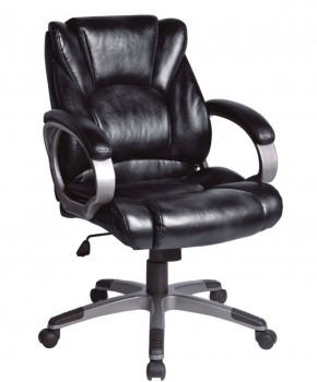 Кресло офисное BRABIX "Eldorado EX-504", экокожа, черное, 530874 в Югорске - yugorsk.mebel-74.com | фото