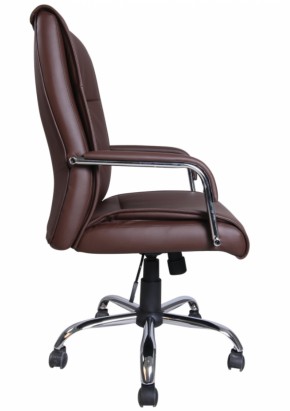 Кресло офисное BRABIX "Space EX-508" (экокожа, хром, коричневое) 531164 в Югорске - yugorsk.mebel-74.com | фото