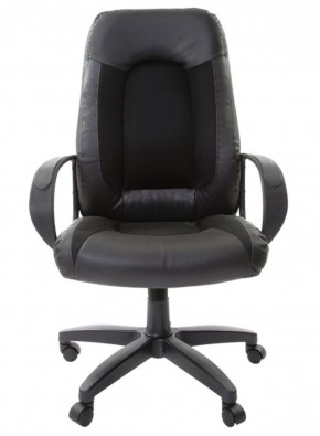 Кресло офисное BRABIX "Strike EX-525" (экокожа черная, ткань черная) 531381 в Югорске - yugorsk.mebel-74.com | фото