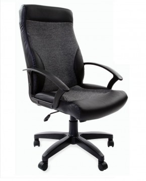 Кресло офисное BRABIX "Trust EX-535" (экокожа/черная/ткань серая) 531383 в Югорске - yugorsk.mebel-74.com | фото