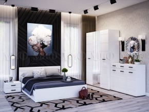 НЭНСИ NEW Кровать 1,6 м (Белый глянец холодный/Белый) в Югорске - yugorsk.mebel-74.com | фото