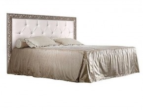 Кровать 2-х спальная (1,4 м) Тиффани штрих-лак/серебро с мягким изголовьем (ТФКР140-2) в Югорске - yugorsk.mebel-74.com | фото