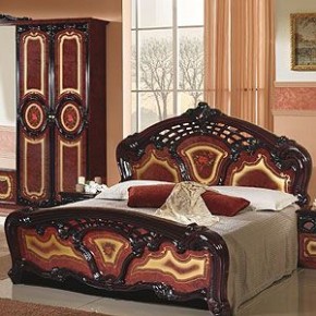 Кровать 2-х спальная 1800*2000 Роза, без основания (01.118) могано в Югорске - yugorsk.mebel-74.com | фото