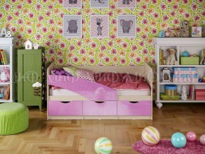 Кровать Бабочки (Сиреневый металлик) 1600 в Югорске - yugorsk.mebel-74.com | фото