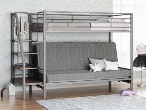 Кровать двухъярусная с диваном "Мадлен-3" (Серый/Серый) в Югорске - yugorsk.mebel-74.com | фото