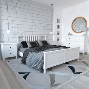 Кровать Ф-156.02 двухспальная 160х200 из массива сосны, цвет белый в Югорске - yugorsk.mebel-74.com | фото