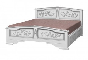 ЕЛЕНА Кровать из массива 1400 с 2-мя ящиками  в Югорске - yugorsk.mebel-74.com | фото