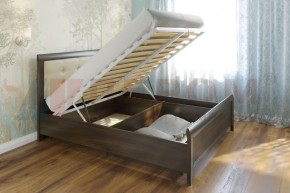 Кровать КР-1034 с мягким изголовьем в Югорске - yugorsk.mebel-74.com | фото