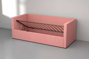 Кровать с ПМ (арт.030) (с/м 900*2000мм) (б/матр), ткань розовая в Югорске - yugorsk.mebel-74.com | фото