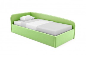 Кровать угловая Лэсли интерьерная +основание (90х200) 2 кат. ткани в Югорске - yugorsk.mebel-74.com | фото