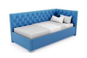 Кровать угловая Виола интерьерная +основание (90х200) 5 кат. ткани в Югорске - yugorsk.mebel-74.com | фото