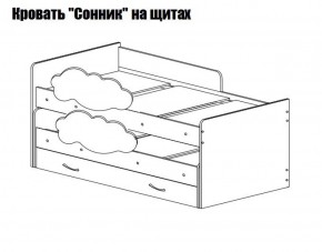 Кровать выкатная Соник (800*1900) в Югорске - yugorsk.mebel-74.com | фото