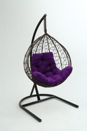 Подвесное кресло Бароло (коричневый/фиолетовый) в Югорске - yugorsk.mebel-74.com | фото