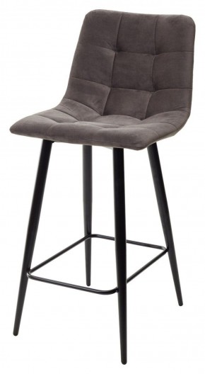 Полубарный стул CHILLI-QB графит #14, велюр / черный каркас (H=66cm) М-City в Югорске - yugorsk.mebel-74.com | фото