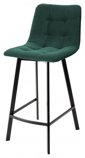 Полубарный стул CHILLI-QB SQUARE зеленый #19, велюр / черный каркас (H=66cm) М-City в Югорске - yugorsk.mebel-74.com | фото