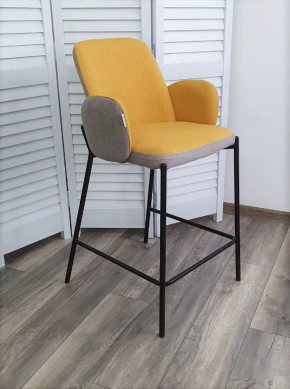 Полубарный стул NYX (H=65cm) VF106 желтый / VF120 серый М-City в Югорске - yugorsk.mebel-74.com | фото
