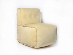Прямое модульное бескаркасное кресло Комфорт (Желтый велюр) в Югорске - yugorsk.mebel-74.com | фото