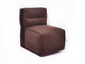 Прямое модульное бескаркасное кресло Комфорт (Шоколад велюр) в Югорске - yugorsk.mebel-74.com | фото