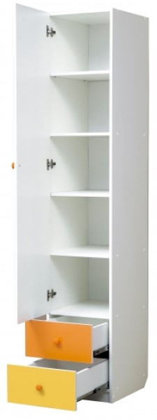 Шкаф 1-но дверный с ящиками и зеркалом Радуга (400) в Югорске - yugorsk.mebel-74.com | фото