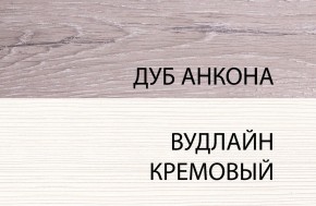 Шкаф 1DG, OLIVIA, цвет вудлайн крем/дуб анкона в Югорске - yugorsk.mebel-74.com | фото