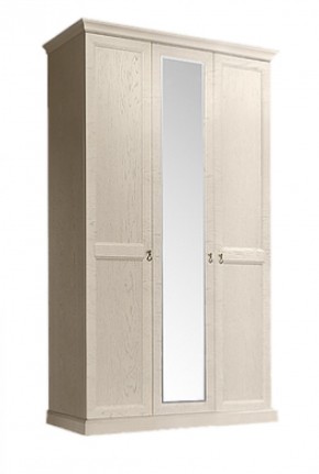 Шкаф 3-х дверный (с зеркалом) для платья и белья Венеция дуб седан (ВНШ1/3) в Югорске - yugorsk.mebel-74.com | фото