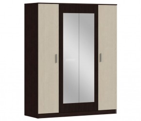 Шкаф 4х дверный с зеркалами Уют СБ-2750/1.Н (Венге/Паллада) в Югорске - yugorsk.mebel-74.com | фото