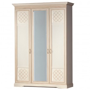 Шкаф для одежды 3-дверный №800 Парма кремовый белый в Югорске - yugorsk.mebel-74.com | фото