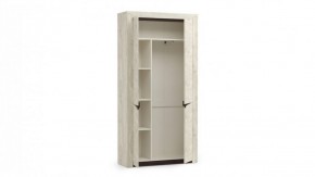 Шкаф для одежды 33.18 "Лючия" (бетон пайн белый / венге / белый) в Югорске - yugorsk.mebel-74.com | фото
