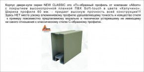 Шкаф-купе 1700 серии NEW CLASSIC K6Z+K6+B2+PL3 (2 ящика+2 штанги) профиль «Капучино» в Югорске - yugorsk.mebel-74.com | фото